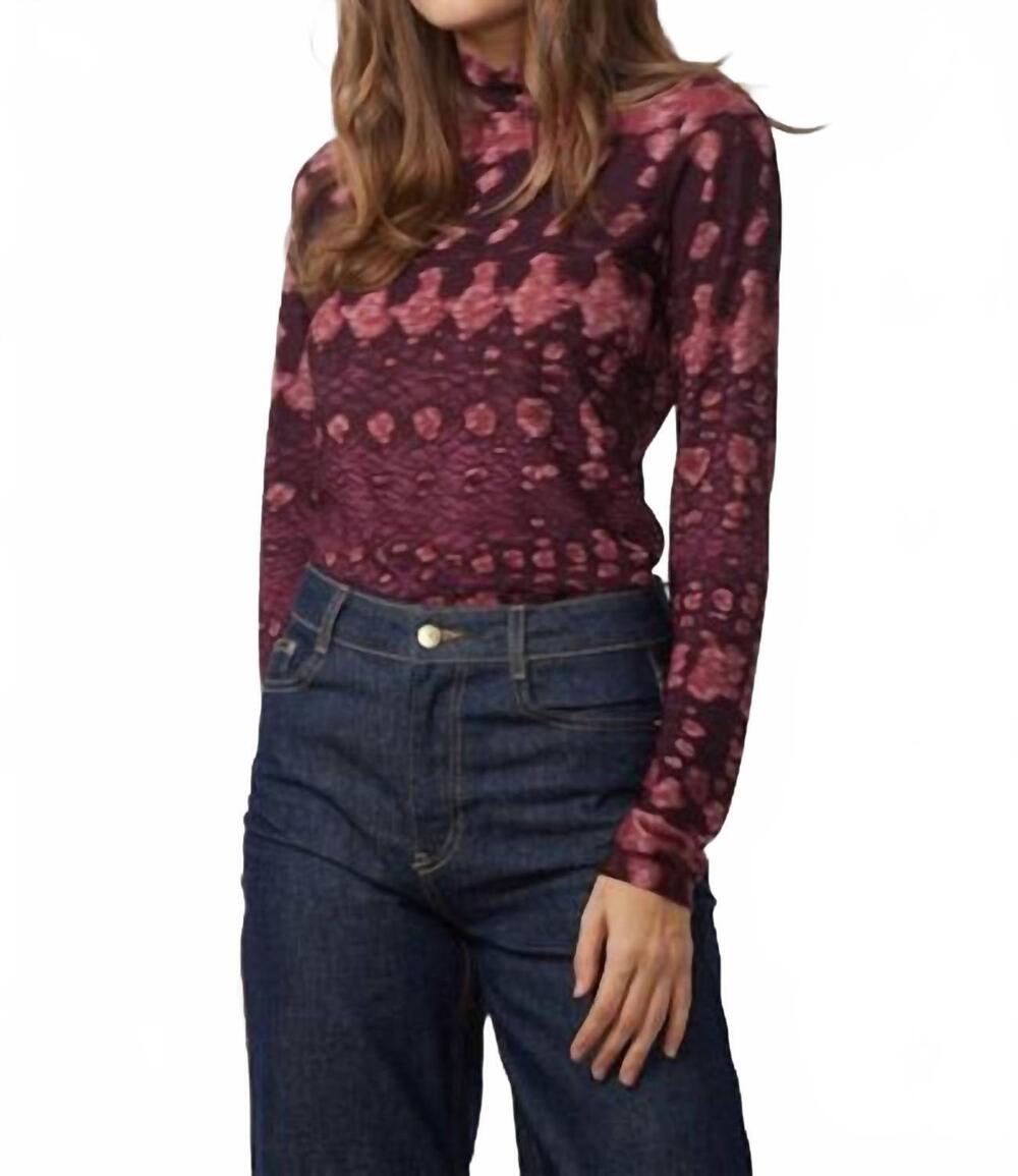 NEW GILNER FARRAR evie long sleeve top in echo valley
